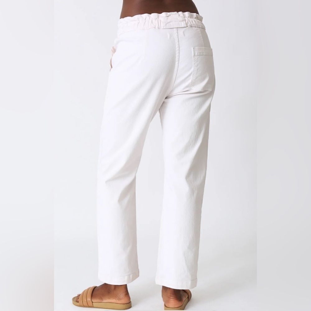 Electric & Rose Easy Drawstring Pant in white    XS NWT - Picture 3 of 10